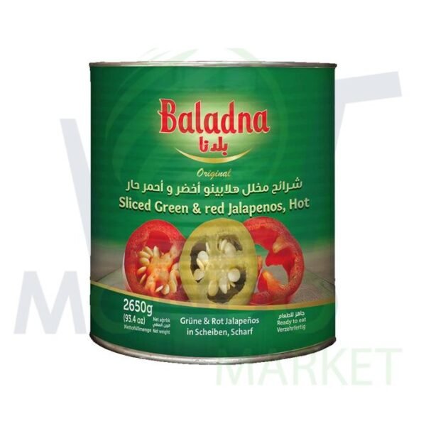 BALADNA HOT JALAPENOS VERT ET ROUGE 2650GR